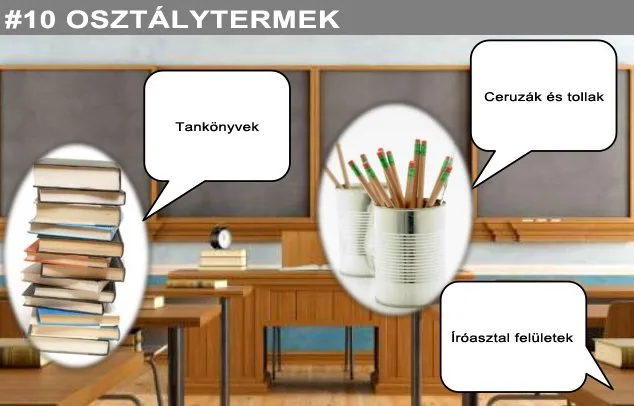 osztálytermek